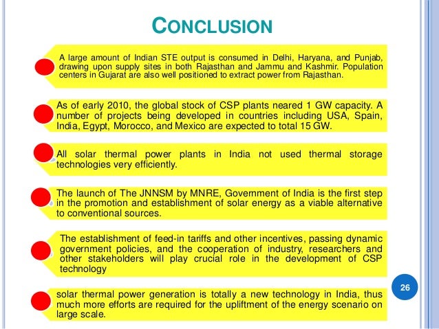 future scope of solar thermal power plant solar thermal energy